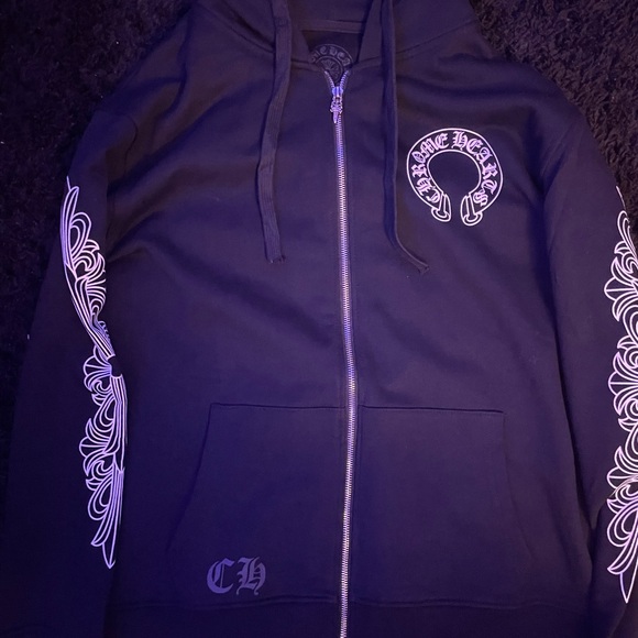 Black chrome hearts zipup - Picture 1 of 3